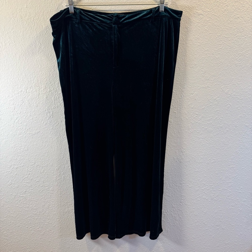 Cider Dark Green Wide Leg‎ Pants